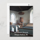 Old Dutch Church in Sleepy Hollow, New York Briefkaart (Voorkant / Achterkant)