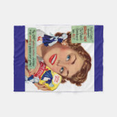 Old Dutch Cleanser lady Fleece Deken (Voorkant (Horizontaal))