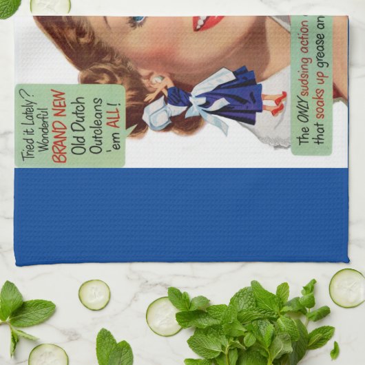 Old Dutch Cleanser lady Theedoek (Gevouwen)