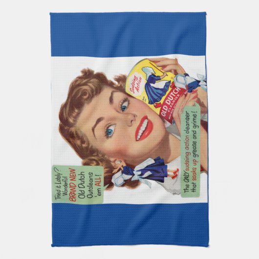 Old Dutch Cleanser lady Theedoek (Verticaal)