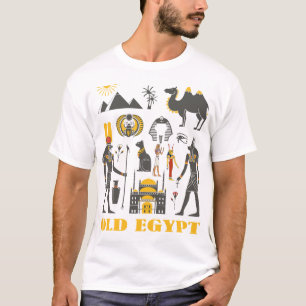 Old Egypt Pyramids and symbol gift T-shirt
