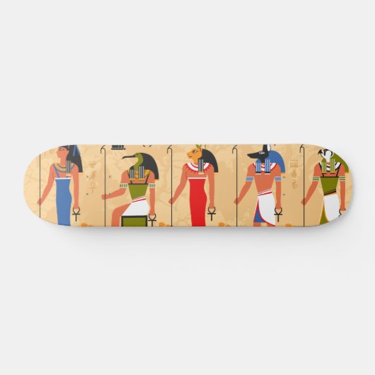 Old Egyptian pharaoh draw skateboard (Horizontaal)