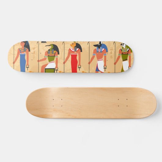 Old Egyptian pharaoh draw skateboard (Horizontaal)