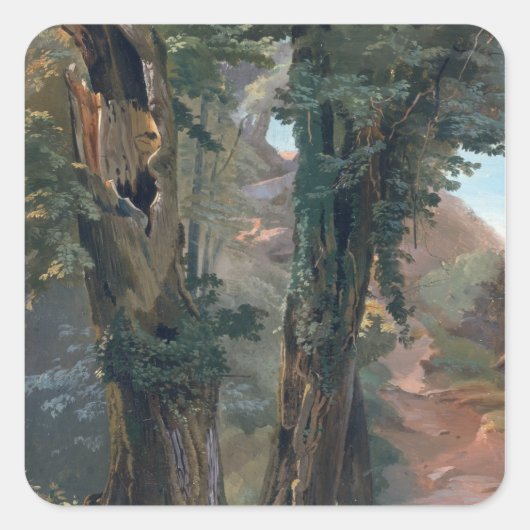 Old Elms, c.1835 Vierkante Sticker (Voorkant)