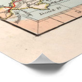 Old England Map (1850) Vintage Britain Atlas Poster (Hoek)