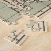 Old England Map  Verenigd Koninkrijk Kaarten Legpuzzel (Zijkant)