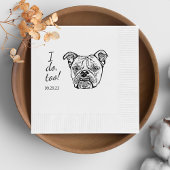 Old English Bulldog gepersonaliseerd ik doe het oo Servet