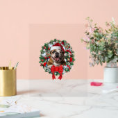 Old English Bulldog Kerstkrans Decoratie Xm (Huwelijk)