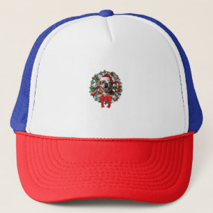 Old English Bulldog Kerstkrans Decoratie Xm Trucker Pet