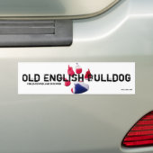 Old English Bulldog Sticker (Op auto)