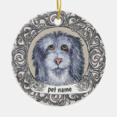 Old English Sheepdog Aandenken Sieraad Keramisch Ornament (Voorkant)