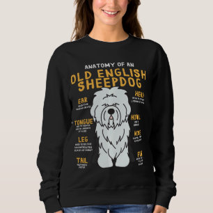 Old English Sheepdog Anatomy Funny Dad Trui