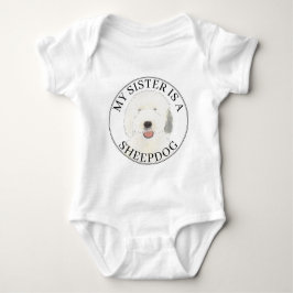 Old English Sheepdog Big Sister Romper