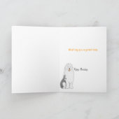 Old English Sheepdog Birthday Cards, tekst toevoeg Kaart (Binnen)