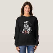 Old English Sheepdog Bubble Tea Dog Funny Boba Trui (Voorkant volledig)