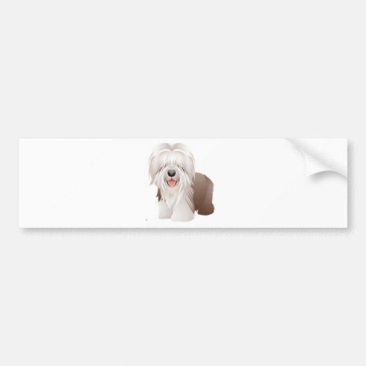 Old English Sheepdog Bumpersticker (Voorkant)