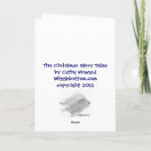 Old English Sheepdog Christmas Story Teller Feestdagen Kaart (Achterkant)