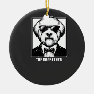 Old English Sheepdog De Hondenvader Tuxedo Cool Le Keramisch Ornament