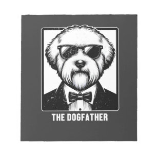 Old English Sheepdog De Hondenvader Tuxedo Cool Le Notitieblok