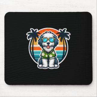 Old English Sheepdog Dog Owner Summer Vibes Vacati Muismat