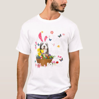 Old English Sheepdog Gelukkig Pasen T-shirt