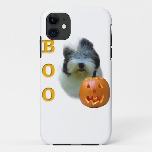 Old English Sheepdog Halloween Boo Case-Mate iPhone Case (Achterkant)