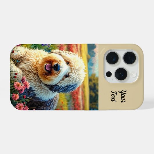 Old English Sheepdog iPhone Hoesje (Achterkant horizontaal)