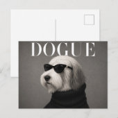 Old English Sheepdog Luxe Mode Briefkaart (Voorkant / Achterkant)