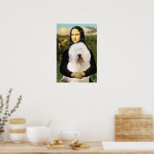 Old English Sheepdog - Mona Lisa Poster (Keuken)