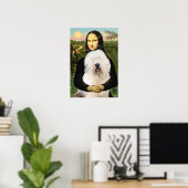 Old English Sheepdog - Mona Lisa Poster (Thuiskantoor)