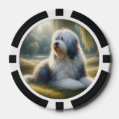 Old English Sheepdog Poker Chips (Voorkant)