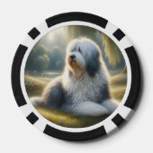 Old English Sheepdog Poker Chips (Achterkant)