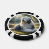 Old English Sheepdog Poker Chips (Enkel)