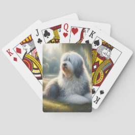 Old English Sheepdog Pokerkaarten