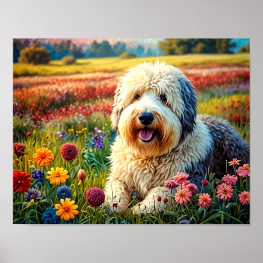 Old English Sheepdog Poster (Voorkant)