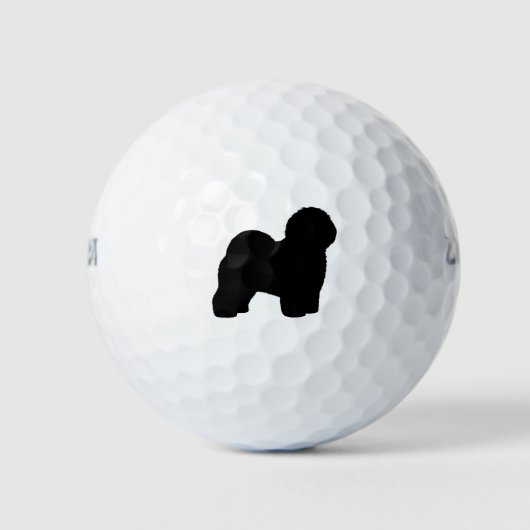 Old English Sheepdog Silhouette Golfballen (Voorkant)
