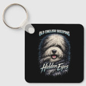 Old English Sheepdog Sleutelhanger (Voorkant)