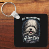 Old English Sheepdog Sleutelhanger (Voorkant)