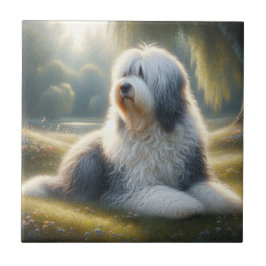 Old English Sheepdog Tegeltje