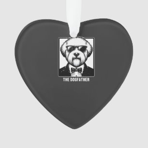 Old English Sheepdog The Dogfather Tuxedo Cool Leu Ornament