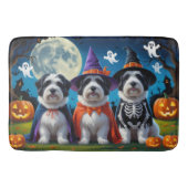 Old English Sheepdogs Pumpkin Halloween Grappig Badmat (Voorkant)
