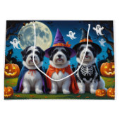 Old English Sheepdogs Pumpkin Halloween Grappig Groot Cadeauzakje (Voorkant)