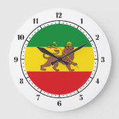 Old Ethiopian flag Grote Klok (Voorkant)