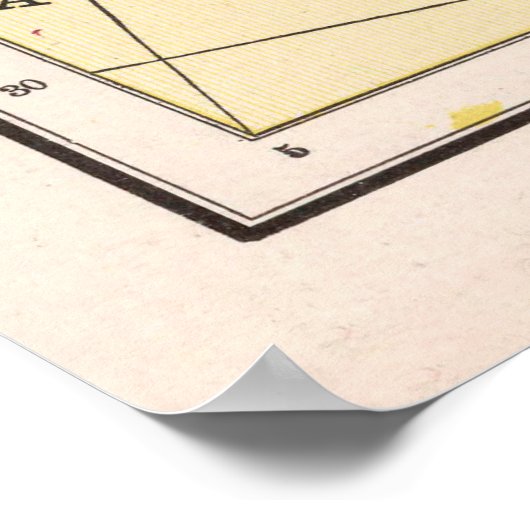 Old Europe 800 AD Map (1901) Poster (Hoek)