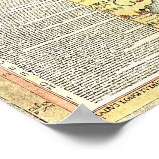 Old Europe Fun Map Poster (Hoek)