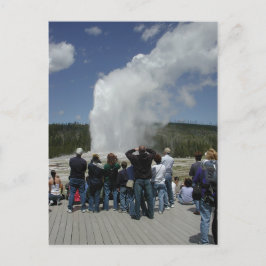 Old Faithful Geyser Briefkaart