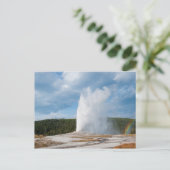 Old Faithful Geyser Briefkaart (Staand voorkant)