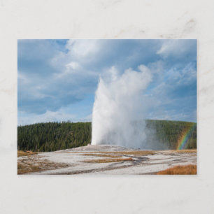 Old Faithful Geyser Briefkaart