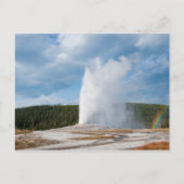 Old Faithful Geyser Briefkaart (Voorkant)