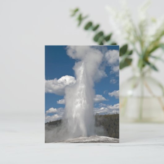 Old Faithful Geyser - Briefkaart (Staand voorkant)